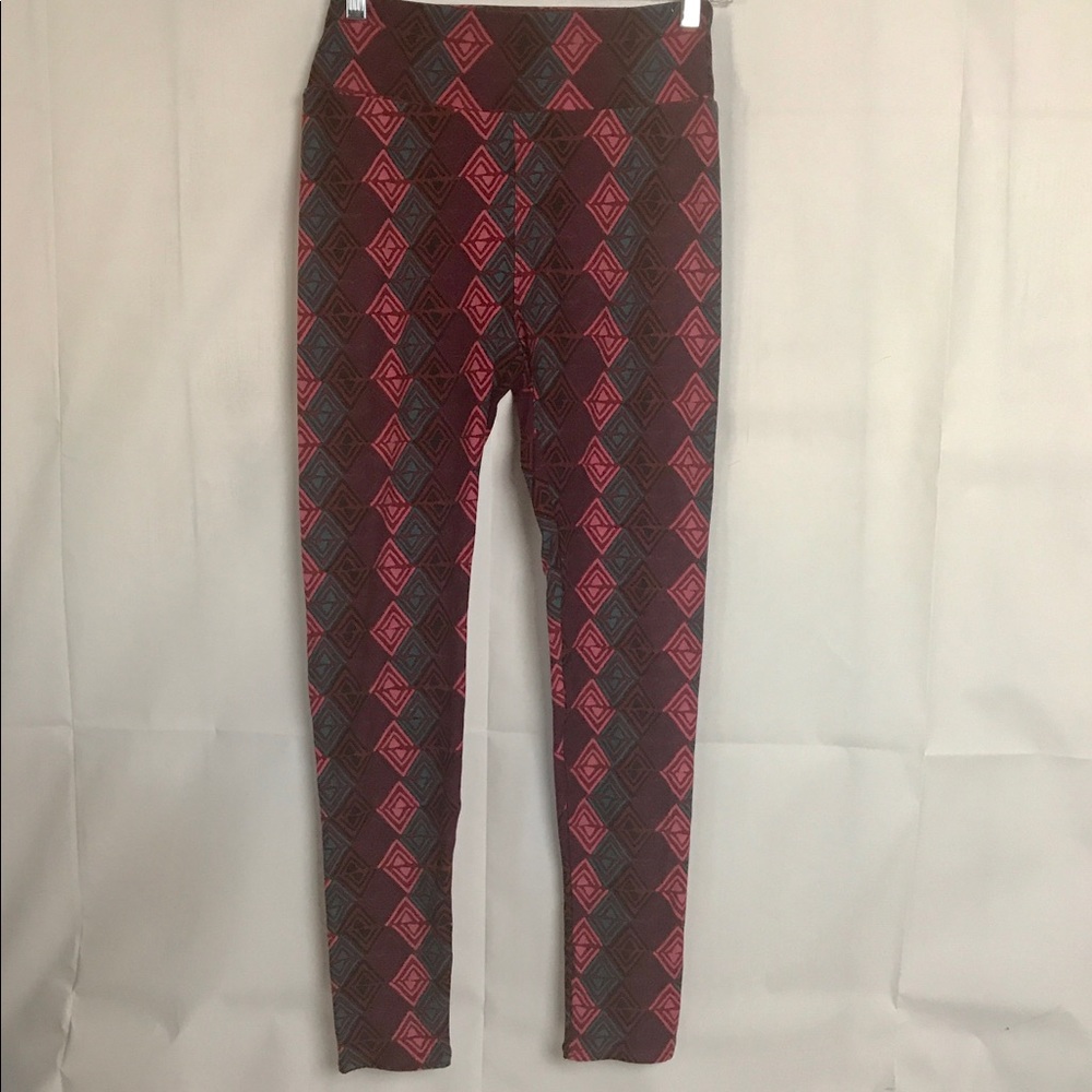 Lularoe Leggings One Size Pink Purple Black Soft